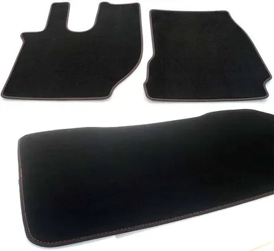 Immagine prodotto di Tappetini per camion Volvo FH 4 / FH 500 (dal 2013) Set di tappetini di qualità originale Velours Tappetino centrale in moquette, cuciture rosse