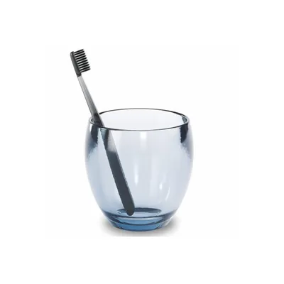 Produktbild von Umbra Zahnputzbecher Droplet, Zahnbürstenhalter, Make up Pinsel Organizer, Acryl, Denim Blau, 020161-1191