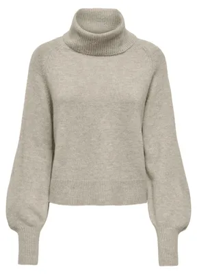 Produktbild von ONLY ONLOLIVIA LS ROLL NECK CC KNT Humus/Melange XS