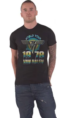 Produktbild von Van Halen - "World Tour ´78" T-Shirt für Herren/Damen Uni RO5484 (XXL) (Schwarz)