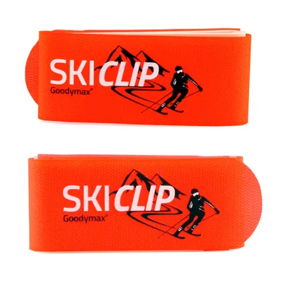 Produktbild von 1 Paar Goodymax® Skihalter Ski Clip für Abfahrts-Ski Neon-Orange