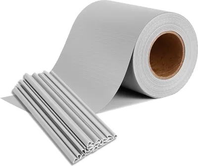 Obrázek produktu pro LARS360 35m x 19cm PVC Light Grey Privacy Strip Privacy Fence Film Thick Opaque Privacy Screen Double Bar Fence Windbreak with 20 x Fixing Clips for Garden Fence, Balcony, Terrace