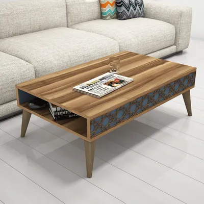 Image de Skye Decor, City - Noyer, Chalcedony, Tables basses, Noyer, 105 x 36,6 x 60 cm