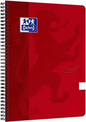 Produktbild von Oxford - Spiralblock Touch A4-Linie 140 Seiten 80gr rot