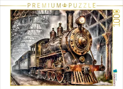 Produktbild von CALVENDO Puzzle Dampflokomotive | 1000 Teile Lege-Größe 64x48cm Foto-Puzzle für glückliche Stunden