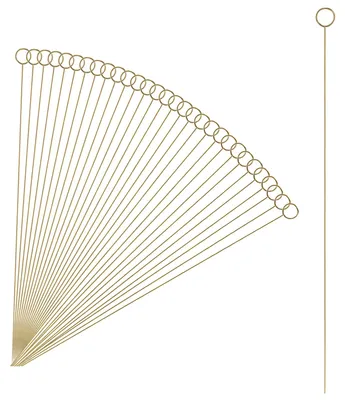 30er-Set Kartenhalter Picks 30 cm, Gold, Metall, für Hochzeit & Restaurant