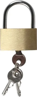 Produktbild von Vorhängeschloss Messing 40mm