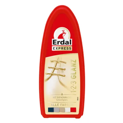 Produktbild von Erdal Express 1-2-3 Glanz Farblos - Schwamm - mit Bienenwachs