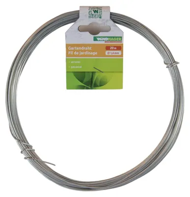 Produktbild von Windhager Gartendraht 1,4 mm 20 m verzinkt