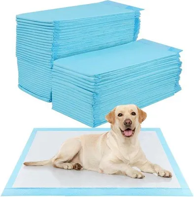 Obrázek produktu pro 60 kusů tréninkových podložek pro psy a štěňata – 90 x 60 cm, nepropouští tekutiny, 5 vrstev – rychleschnoucí podložky pro podložky pro štěňata