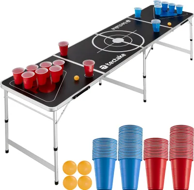 Image de Table de Bière Pong Brews & Throws - noir
