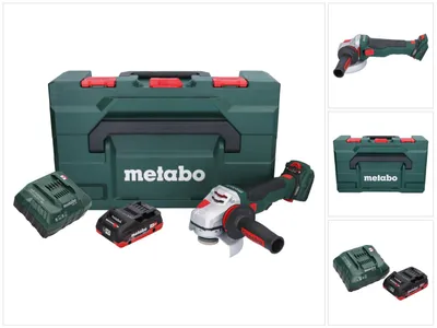 Immagine prodotto di Metabo WVB 18 LTX BL 15-125 Smerigliatrice angolare a batteria Quick 18 V 125 mm senza spazzole + 1x batteria ricaricabile 4,0 Ah + caricatore + metaBOX