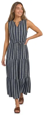 Produktbild von Street One Maxikleid Mit Volants und Print Darkest Blue 42