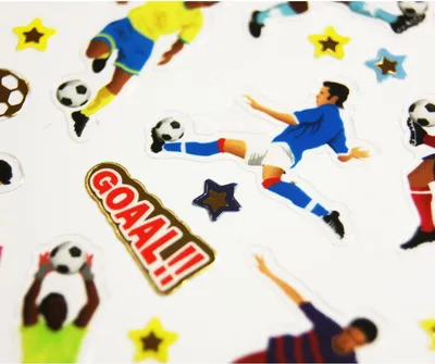 Produktbild von Aufkleber - Fußball - Gold - 1,8 cm