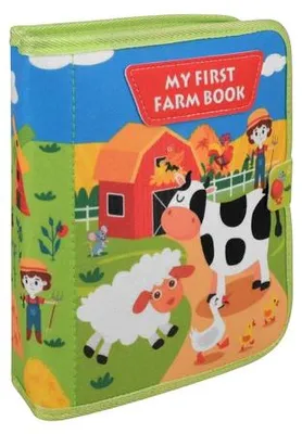 Image de Kruzzel 28006, Livre d'activités sensorielles Montessori, thème : la ferme