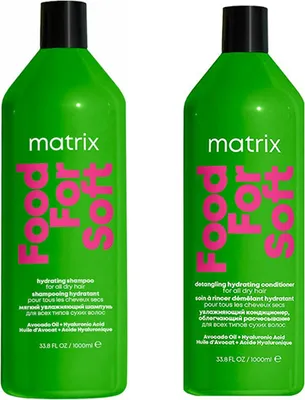 Immagine prodotto di Matrix | Set di cura Food for Soft - Shampoo 1000ml + Balsamo 1000ml - Idratazione intensiva - Morbidezza setosa