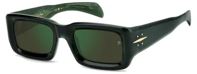 Zdjęcie produktu dla Okulary przeciwsłoneczne dla mężczyzn David Beckham DB 7131/S, zielony marmur ze złotymi akcentami, rozmiar 52/22/140
