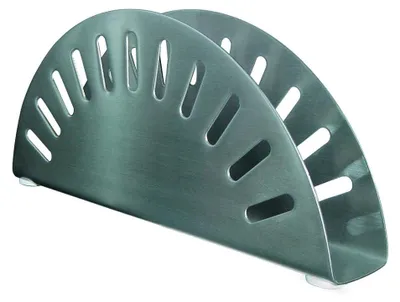 Serviettenhalter aus Edelstahl, satiniert, 17x3x7 cm, für 20 Servietten