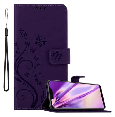 Immagine prodotto di Cadorabo cover per Huawei MATE 20 LITE cover protettiva in viola cover protettiva custodia per cellulare custodia fiori custodia fiori