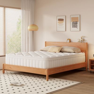 Aiibot Matratze 90x200 cm, 7-Zonen Federkernmatratze, Höhe 25 cm, Taschenfederkernmatratze, Matratzen mit Komfortschaum, Premium Taschenfederkern,H6