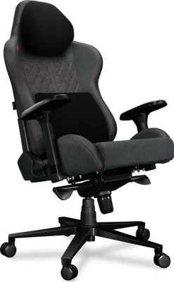 Produktbild von YUMISU Gaming Stuhl Bürostuhl 2050 Magnetic Höhenverstellbar bis 150kg Belastbar Rückenlehne und Sitz aus Kaltschaum GRAU ROSA Stoff
