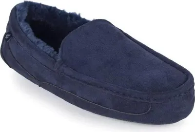 Productafbeelding van De Warmste Herenpantoffels Warmtehouderspantoffels Blauw