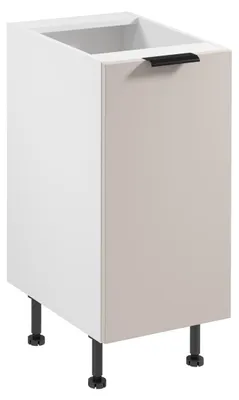 Obrázek produktu pro Dolní jednodveřová skříňka SALERNO - šířka 40 cm, bílá / béžová, pravé provedení