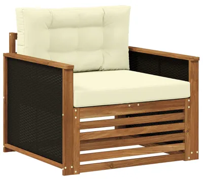 Zdjęcie produktu dla vidaXL Sofa ogrodowa z litego drewna akacjowego w kolorze naturalnym