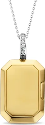 Produktbild von 6808ZY Kette und Anhänger Rechteck vergoldet 6808ZY Ti Sento Milano
