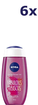 Produktbild von 6x Nivea Duschgel Fabulous Hibiscus 250 ml