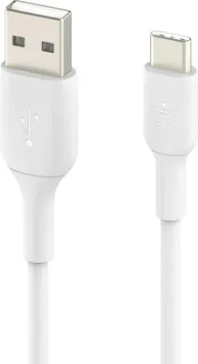 Produktbild von Belkin BoostCharge, 1 m, USB A, USB C, Weiß