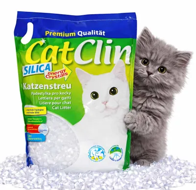 Produktbild von 8 x 8 l = 64 L CatClin Magic Silikat Katzenstreu Silikatstreu Silicatstreu Powercat