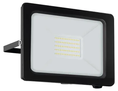 Productafbeelding van EGLO Faedo, wandlamp voor buiten, zwart, transparant, aluminium, glas, IP65, geschikt voor gevels en garages