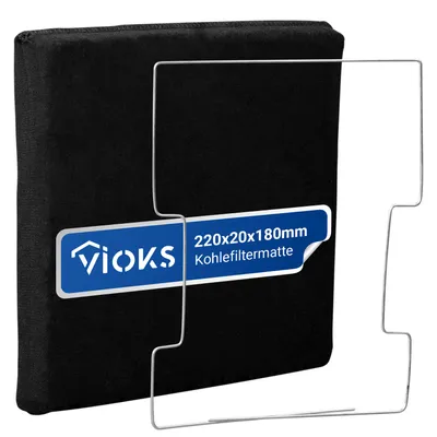 Produktbild von VIOKS Kohlefiltermatte Ersatz für Wpro 484000008571 Type20 für Dunstabzugshaube