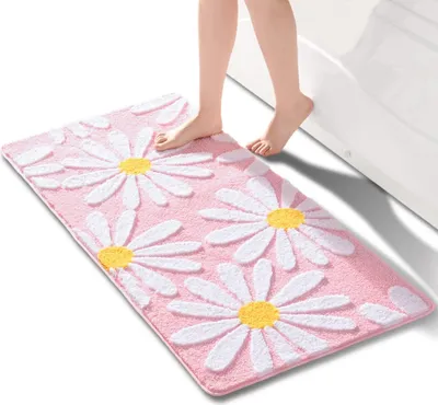 Produktbild von Duschmatte - 60 x 120 cm - Rutschfest - Maschinenwaschbar - Rosa