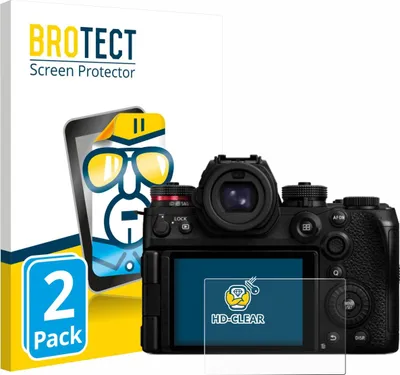 Produktbild von 2x Für Panasonic Lumix DC-S1IIE Schutzfolie BROTECT Displayschutz Display Schutz Folie Klar Transparent