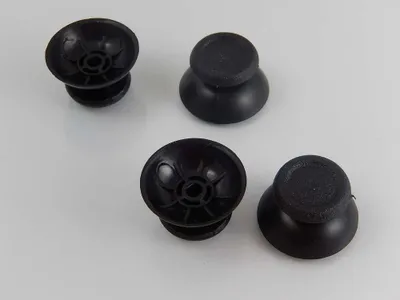 Produktbild von vhbw 4x Thumbsticks kompatibel mit Sony Playstation 4 Controller - Joystick Kappen, Kunststoff Schwarz