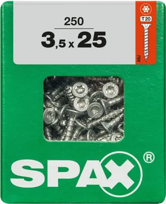 Produktbild von Spax Universalschrauben 3.5 x 25 mm TX 20 - 250 Stk.