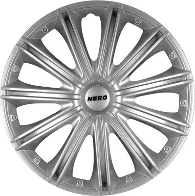 Produktbild von 13" Zoll Radkappen Silber Radzierblenden Radblenden 13 NERO ARGO