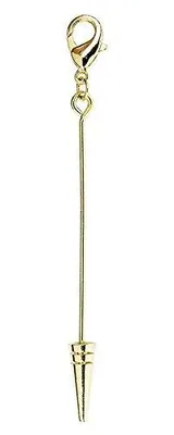 Schmuckstäbe-Set, 5 Stück, hellgold, mit Karabinerhaken