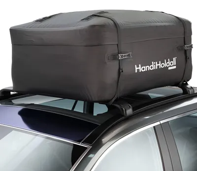 Image de Coffre de toit - Imperméable et pliable - 400 litres - Noir - Fond rigide