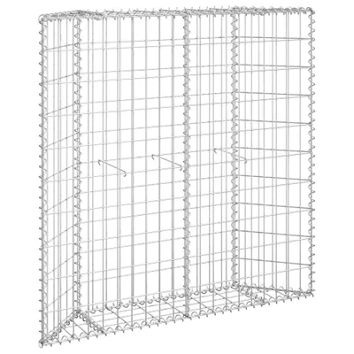 Immagine prodotto di Vidaxl Gabion Planning Trapez 100x20x100 cm zincato Stahl