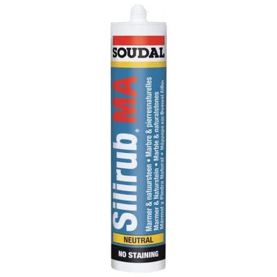 Zdjęcie produktu dla Silirub MA  Silikon do kamienia naturalnego Kartusz 310 ml czarny SOUDAL