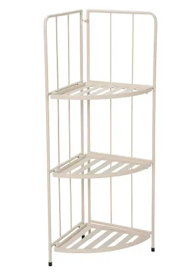 Image de PROGARDEN Porte-fleurs coin 3 étages beige KO-X71000680