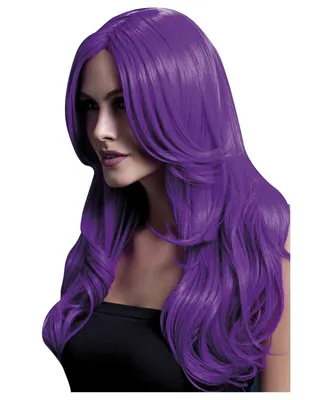 Produktbild von Lange wellige Damenperücke Khloe in violett