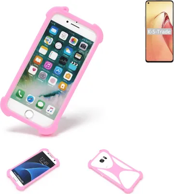 Produktbild von K-S-Trade Handy Hülle kompatibel mit Oppo Reno8 Pro Schutz Hülle Bumper Silikon Schutz Hülle Cover Case Silikoncase Silikonbumper TPU Softcase