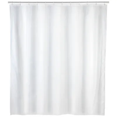 Image de Rideau De Douche En Polyester, Blanc, 180 X 200 Cm