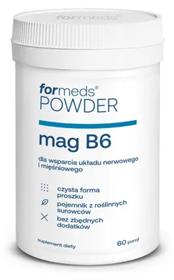 Imagen del producto de Formeds Powder MAG B6: Magnesio y vitamina B6, 60 dosis