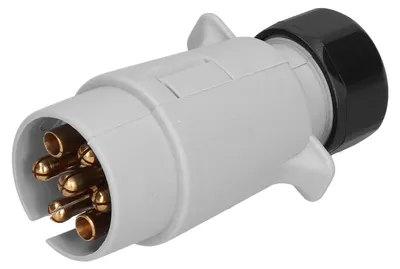 Zdjęcie produktu dla Europejski 7-pinowy adapter gniazdkowy – wodoodporne złącze do przyczep, kamperów i pojazdów użytkowych