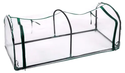Productafbeelding van Kinzo Tunnelkas 130 x 50 x 60 cm - Broeikas Kweekkas Zonder Bodem - Foliekas voor Groenten en Planten Kweken - Weerbestendig en Lichtgewicht - Transparant